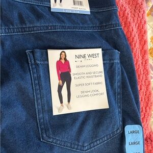 Nine West Women's Dark Blue Denim Jeggings